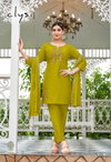 Myraah by Clysi Gadhval Khati Work Kurti Bottom With Dupatta Wholesale Online
